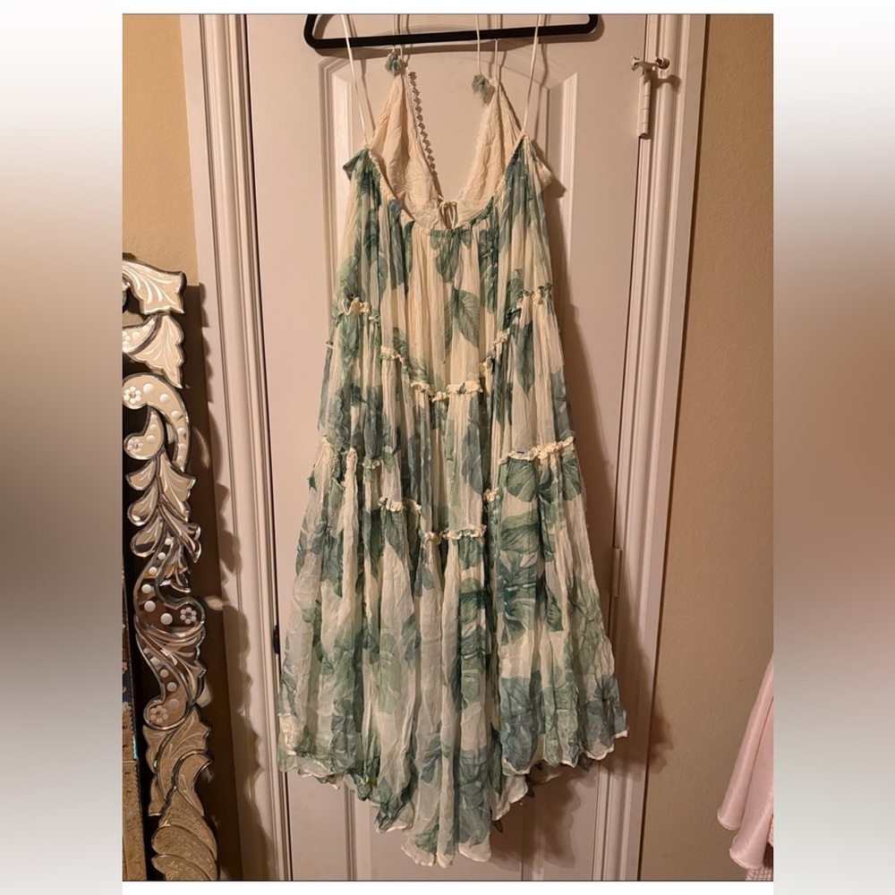 FREE PEOPLE PEACEFUL PALM MAXI DRESS SIZE large - Picture 5 of 7